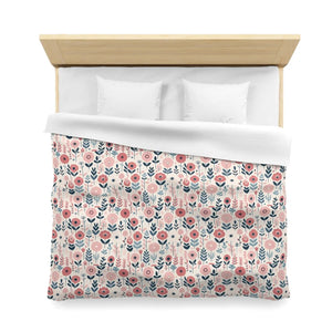 Chic Floral Microfiber Duvet Cover – Soft Bedding - Dipaliz - Covers