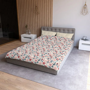 Chic Floral Microfiber Duvet Cover – Soft Bedding - Dipaliz - Covers