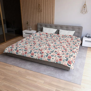 Chic Floral Microfiber Duvet Cover – Soft Bedding - Dipaliz - Covers