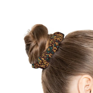 Chic Floral Scrunchie - Boho Hair Accessory Updo Holder - Dipaliz - 4’’ × - Accessories