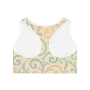 Chic Floral Sports Bra for Intense Workouts - Dipaliz - Bras