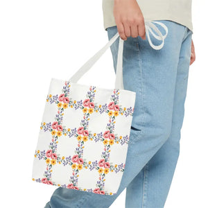 Chic Floral Tote Bag - Eco Friendly Spring Shopping - Dipaliz - Totes