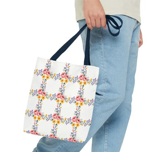 Chic Floral Tote Bag - Eco Friendly Spring Shopping - Dipaliz - Totes