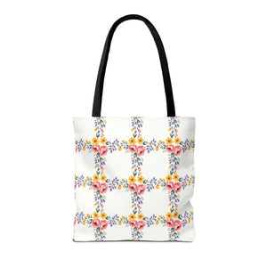 Chic Floral Tote Bag - Eco Friendly Spring Shopping - Dipaliz - Totes