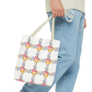 Chic Floral Tote Bag - Eco Friendly Spring Shopping - Dipaliz - Totes