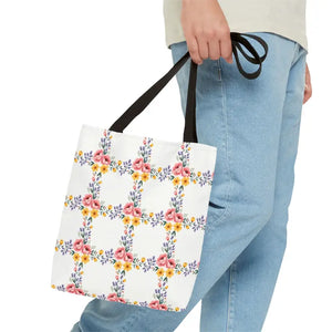 Chic Floral Tote Bag - Eco Friendly Spring Shopping - Dipaliz - Totes