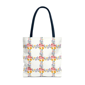 Chic Floral Tote Bag - Eco Friendly Spring Shopping - Dipaliz - Totes