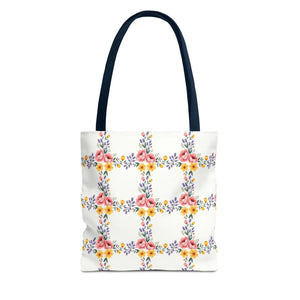 Chic Floral Tote Bag - Eco Friendly Spring Shopping - Dipaliz - Totes