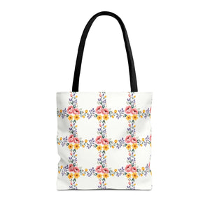 Chic Floral Tote Bag - Eco Friendly Spring Shopping - Dipaliz - Totes