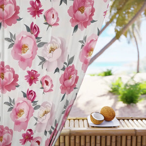 Floral Window Curtain – Elegant Home Decor - Dipaliz - Curtains
