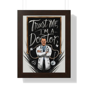 Framed Vertical Poster - Bold Fashion Art Statement - Dipaliz - 12″ x 16″ / Walnut - Posters Prints & Visual Artwork