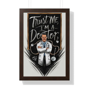 Framed Vertical Poster - Bold Fashion Art Statement - Dipaliz - 16″ x 24″ / Walnut - Posters Prints & Visual Artwork