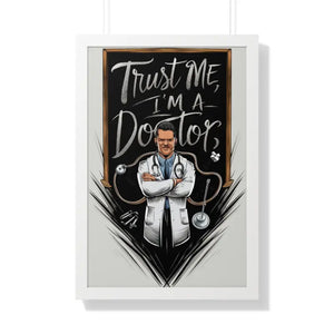 Framed Vertical Poster - Bold Fashion Art Statement - Dipaliz - 20’’ x 30’’ / White - Posters Prints & Visual Artwork