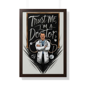 Framed Vertical Poster - Bold Fashion Art Statement - Dipaliz - 20’’ x 30’’ / Walnut - Posters Prints & Visual Artwork