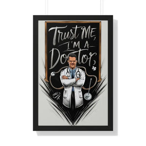 Framed Vertical Poster - Bold Fashion Art Statement - Dipaliz - 20’’ x 30’’ / Black - Posters Prints & Visual Artwork