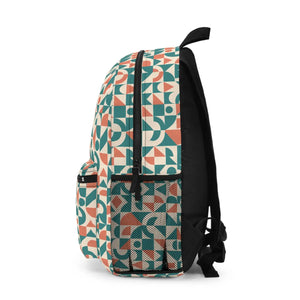 Chic Geometric Backpack - Modern Art Vibe School - Dipaliz - Backpacks