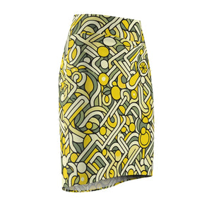 Chic Geometric Print Pencil Skirt - Versatile Style - Dipaliz - Skirts - Xs