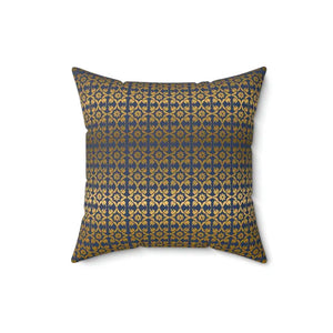 Polyester Square Pillow Gold Pattern Luxury Comfort - Dipaliz - 16’’ × - Throw Pillows