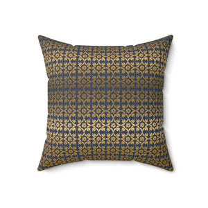 Polyester Square Pillow Gold Pattern Luxury Comfort - Dipaliz - 18’’ × - Throw Pillows