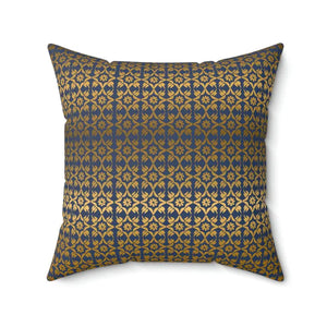 Polyester Square Pillow Gold Pattern Luxury Comfort - Dipaliz - 20’’ × - Throw Pillows