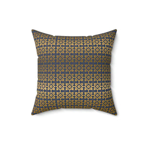 Polyester Square Pillow Gold Pattern Luxury Comfort - Dipaliz - Throw Pillows