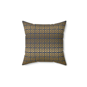 Polyester Square Pillow Gold Pattern Luxury Comfort - Dipaliz - Throw Pillows