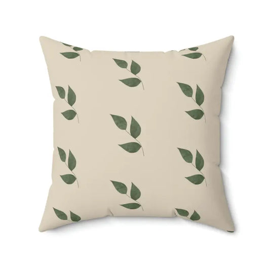 Cozy Green Leaves Throw Pillows: Style & Comfort Redefined - 20’’ × Home Decor