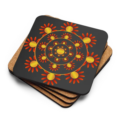 Vibrant Heat-resistant Coasters by Dipaliz Elegance - Kitchen and Dining