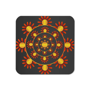 Kitchen and Dining - Vibrant Geometrical Pattern Coaster Set Heat Resistant - Dipaliz