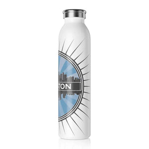 Chic Stainless Steel Water Bottle Houston City Skyline - Dipaliz - 20oz / White - Bottles
