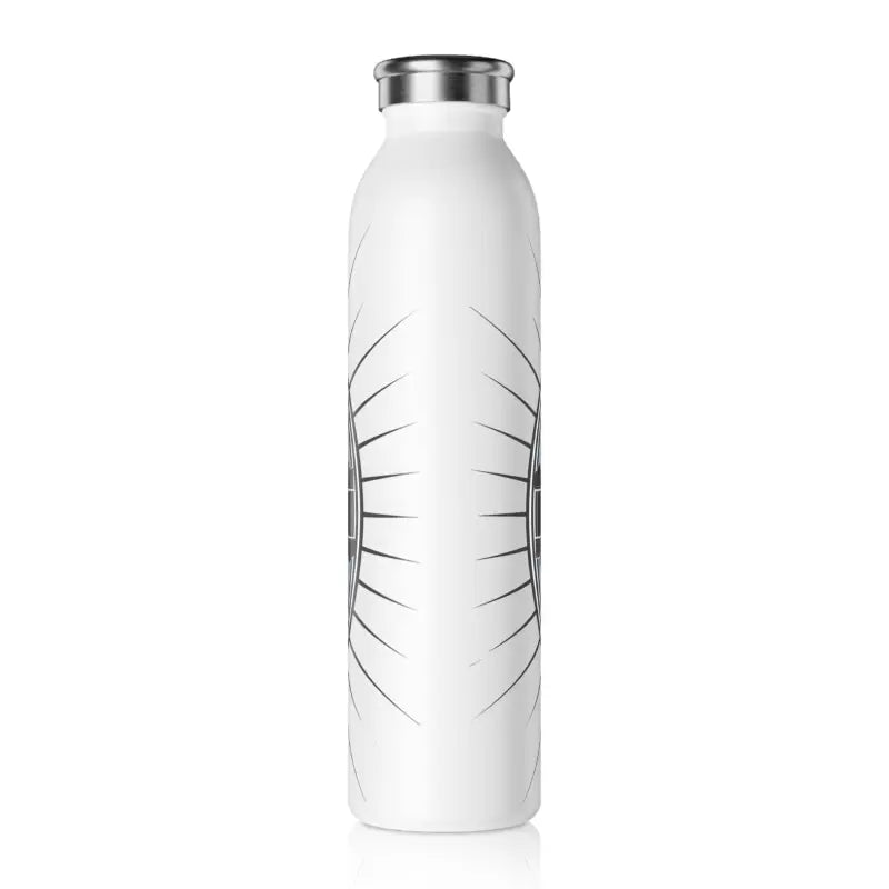 Houston Skyline Chic Stainless Steel Water Bottle - Stay & Hydrated - 20oz / White