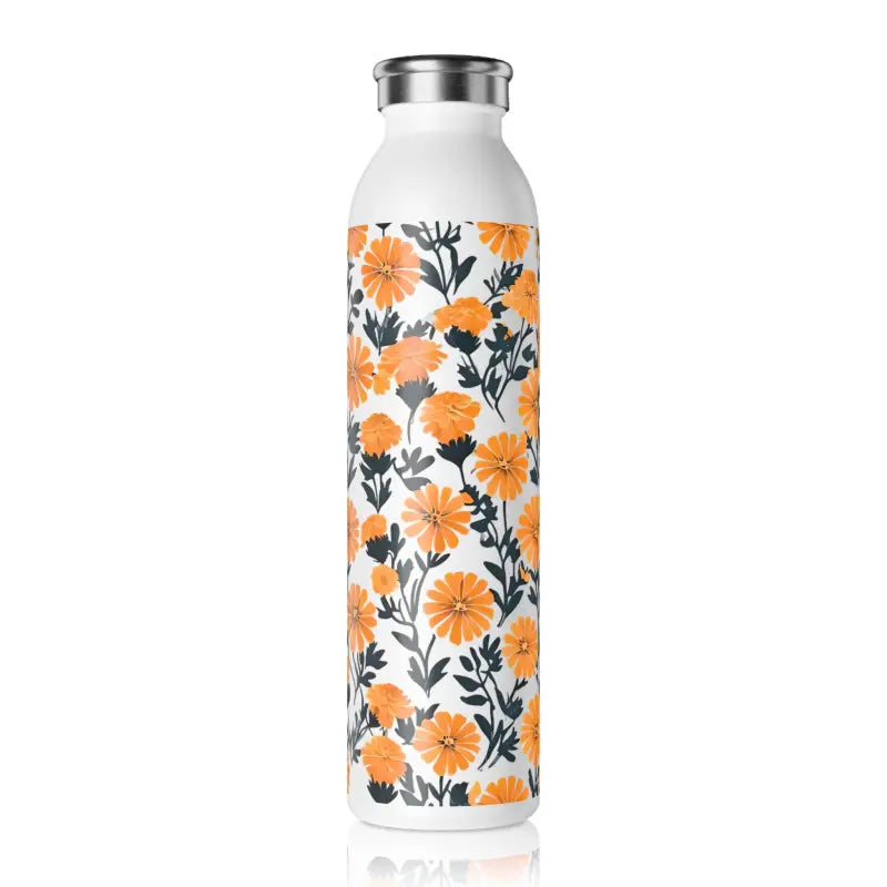 Rock your Hydration with the Marigold Slim Water Bottle! - 20oz / White Mug