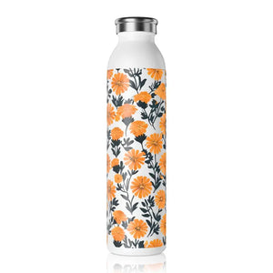 Marigold Slim Water Bottle - Double-walled Steel Hydration - Dipaliz - 20oz / White - Bottles