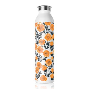 Marigold Slim Water Bottle - Double-walled Steel Hydration - Dipaliz - 20oz / White - Bottles