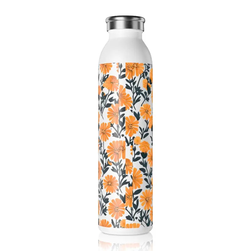 Rock your Hydration with the Marigold Slim Water Bottle! - 20oz / White Mug