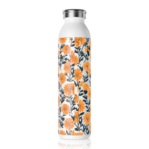 Marigold Slim Water Bottle - Double-walled Steel Hydration - Dipaliz - 20oz / White - Bottles