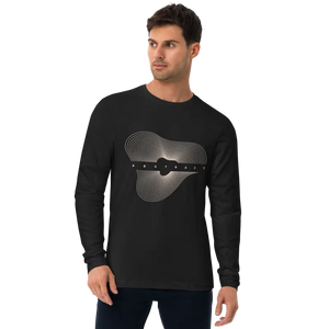 Abstract Art Long Sleeve T-shirt Men’s Comfort Tee - Dipaliz - Black / s - T-shirts