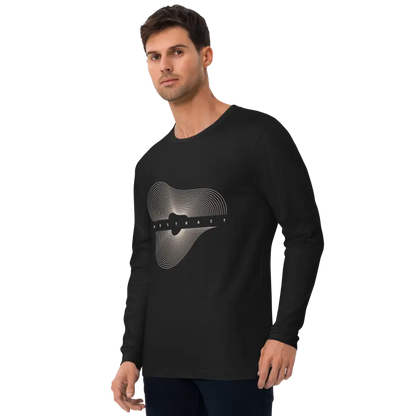 Chic Abstract Art Long Sleeve Fitted Tee for a Stylish Look - T-shirt