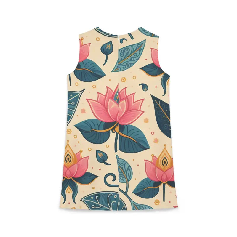 Chic Lotus Flower Sleeveless Dress - Effortless Elegance - Dresses