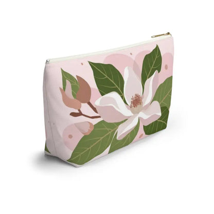 Chic Magnolia Accessory Pouch: Elevate your Style Game - Bags