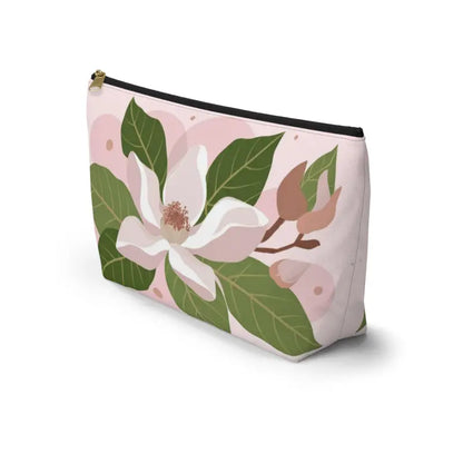 Chic Magnolia Accessory Pouch: Elevate your Style Game - Bags