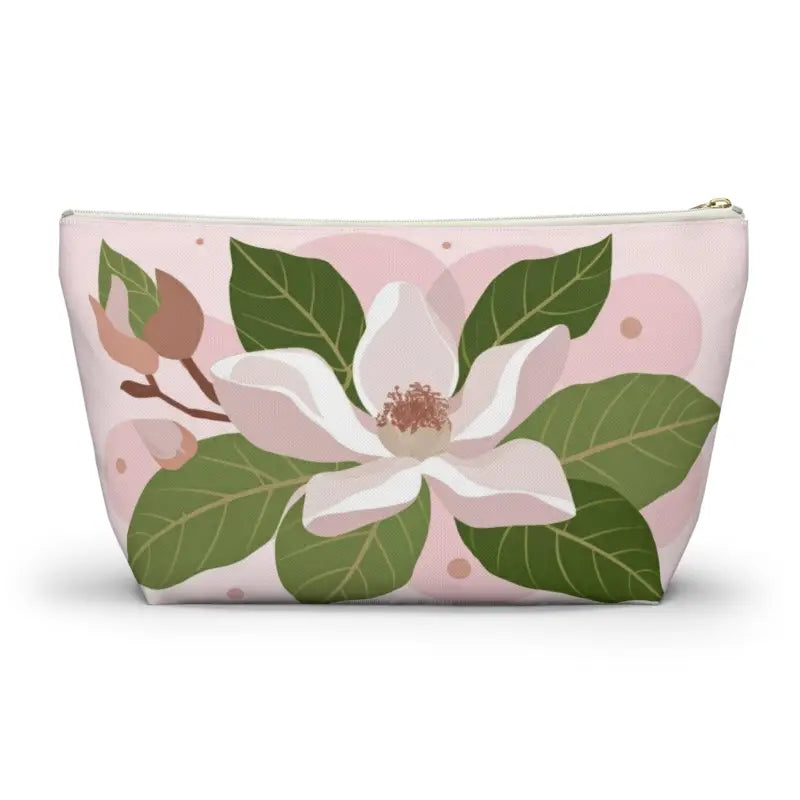 Chic Magnolia Accessory Pouch: Elevate your Style Game - Bags