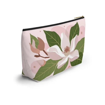 Chic Magnolia Accessory Pouch: Elevate your Style Game - Bags