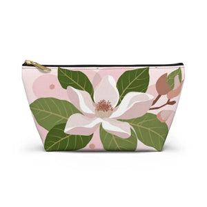 Magnolia Accessory Pouch - Elegant Organizer - Dipaliz - Small / Black Zipper - Cosmetic & Toiletry Bags