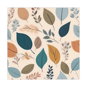 Muted Colors Tablecloth - Autumn Leaves Chic Dining - Dipaliz - one Size / White - Tableware