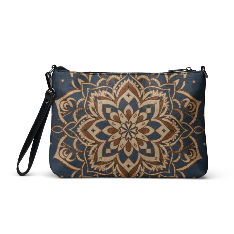 Chic Mandal Navy Blue Crossbody Bag for Stylish Adventures - Bags