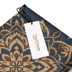 Navy Blue Mandal Pattern Crossbody Bag Premium Faux Leather Dipaliz - Cross Body Bags