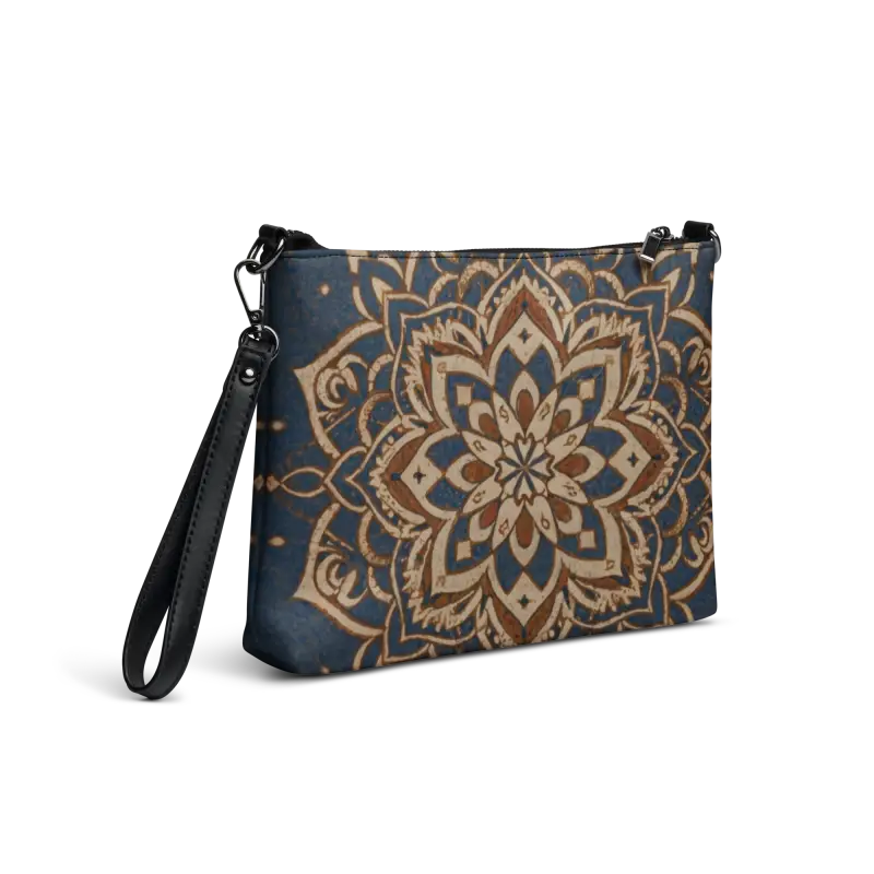 Chic Mandal Navy Blue Crossbody Bag for Stylish Adventures - Bags