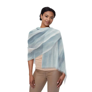 Ocean Wave Scarf - Chic Light Summer Style - Dipaliz - 27’’ × 71’’ - Scarves & Shawls