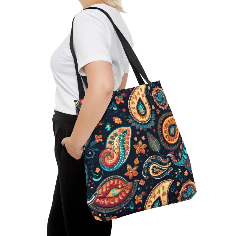 Chic Paisley Tote Bag: Elevate your Style Now! - Large Bags